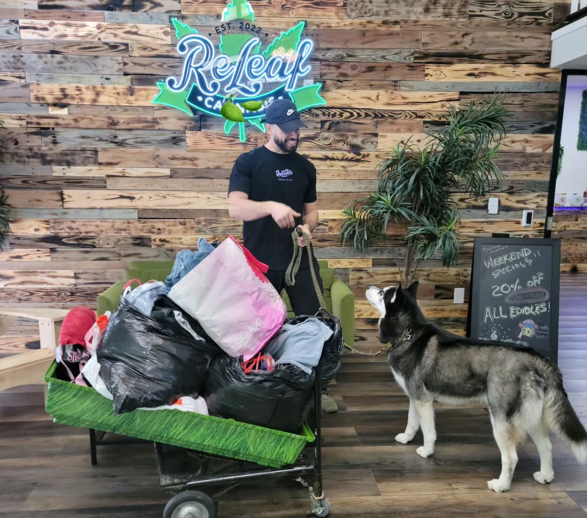 Over 80 Pieces of clothing were collected for ReLeaf’s Winter Clothing Drive