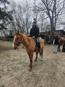 man riding a horse at Lites Horse Ranch