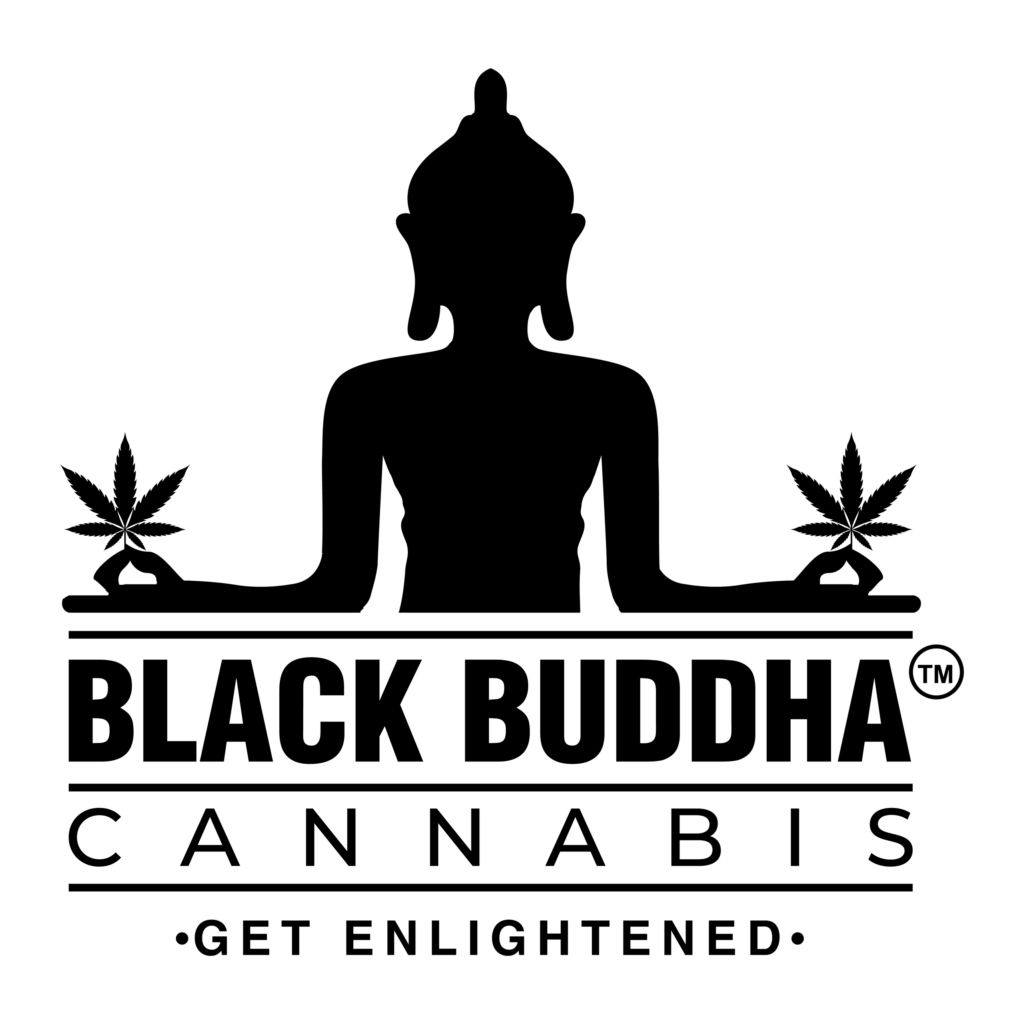 black buddha cannabis logo